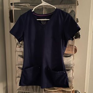 Healing Hands Navy Blue Scrub Set SMALL